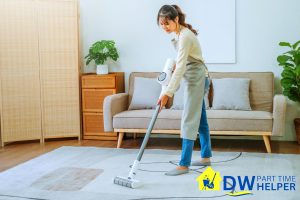 How Often Should You Have Professional Part Time Cleaning Performed in Singapore? 2 cleaner-vacuuming-the-carpet-how-often-should-you-have-professional-part-time-cleaning-performed-in-singapore-part-time-cleaner-dw-part-time-helper-singapore