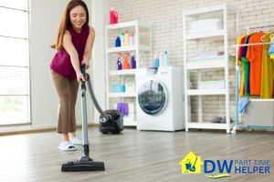 DIY vs Professional House Cleaning in Singapore: Which To Choose? 4 woman-vacuuming-the-floor-5-diy-cleaning-tips-from-professional-part-time-cleaning-experts-part-time-cleaning-dw-part-time-helper-singapore