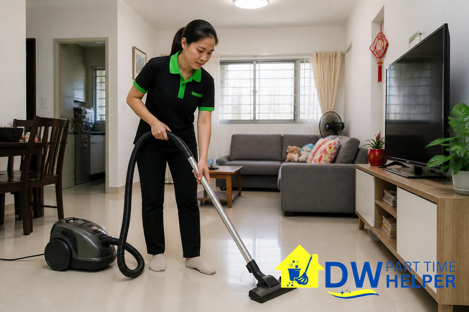 Can a Part Time Helper Clean an Entire HDB Flat in One Session? 1 Can a Part Time Helper Clean an Entire HDB Flat in One Session? by DW Part Time Helper Singapore