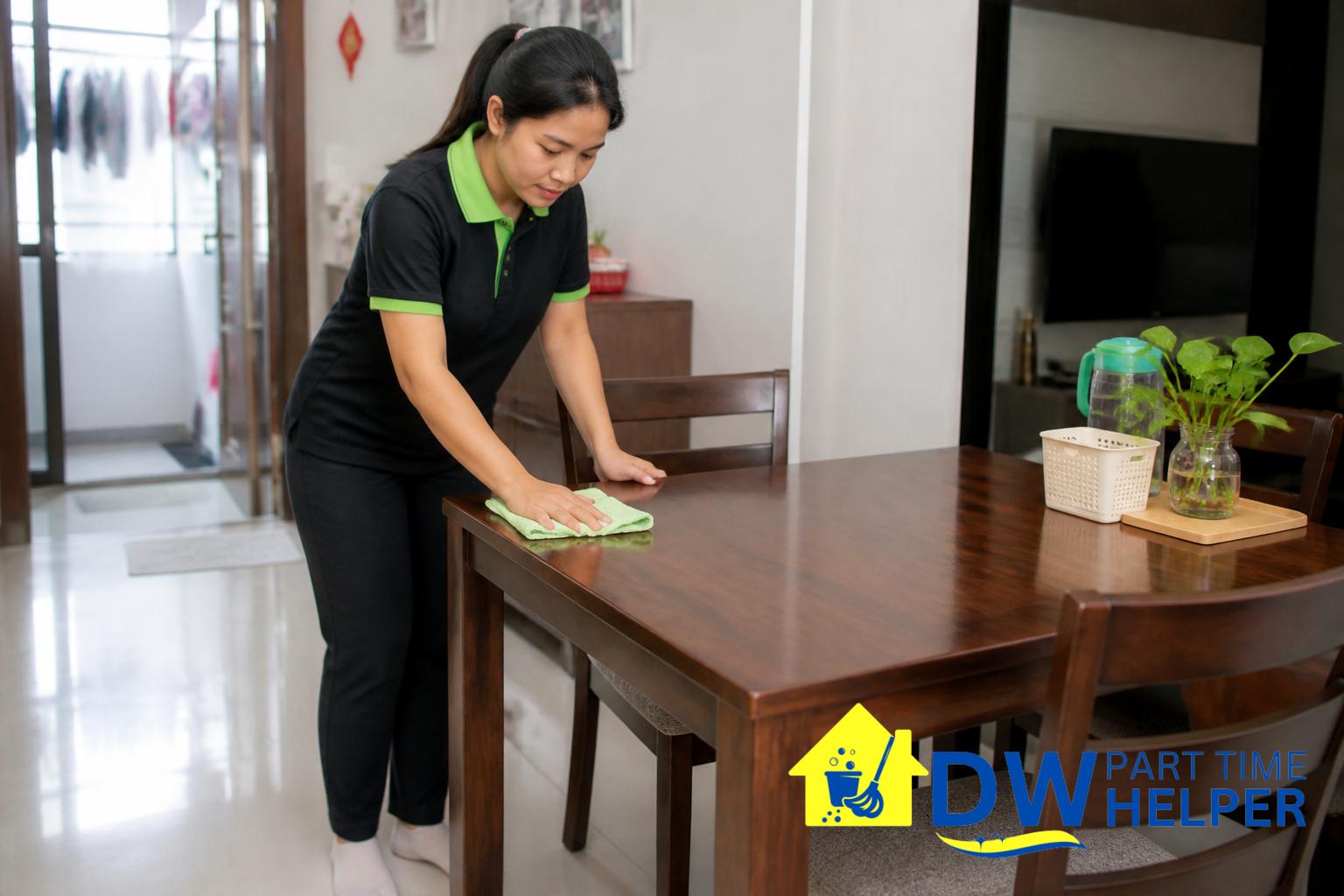 Where Does a Part Time Helper Begin When Cleaning a Singapore Home? by DW Part Time Helper Singapore